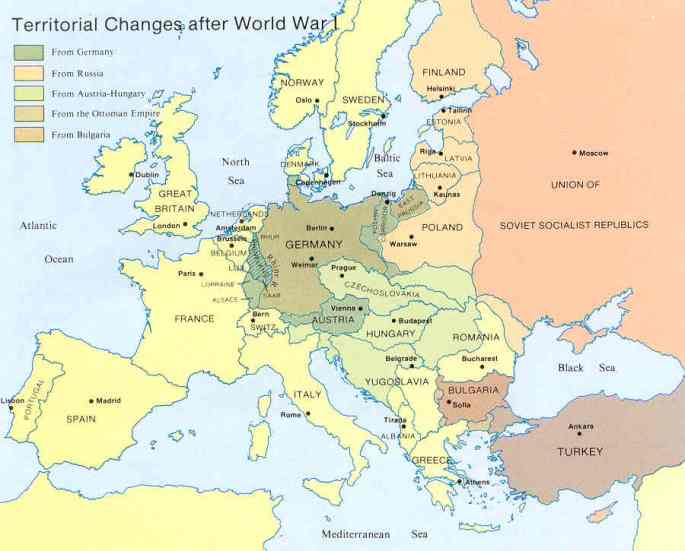 map_Post-WWI-changes_Europe